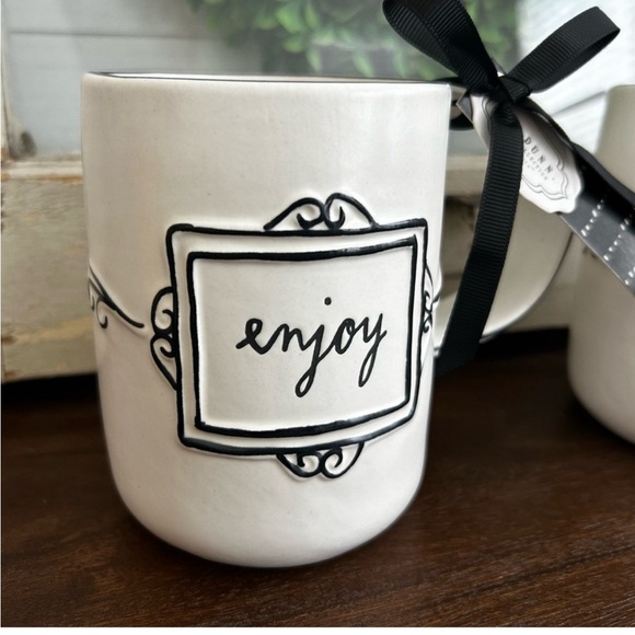 Rae Dunn Artesian Collection ENJOY - set of mugs - NWT - Picture 2 of 10